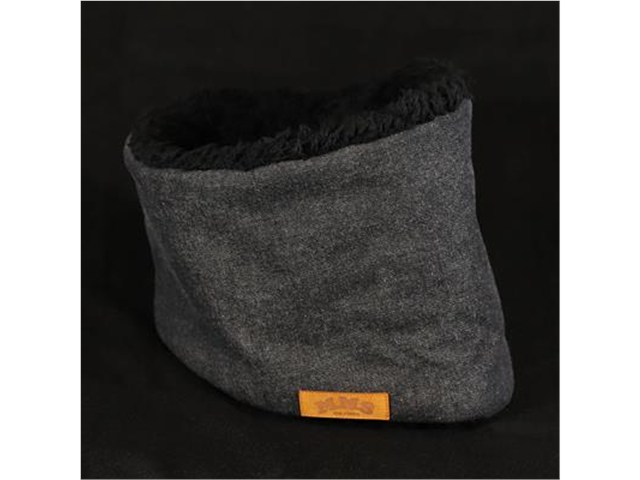 要納期確認 GOODS グッズ ROBIN NECK WARMER /インディゴデニムBK&ブラックファー MMS-NW008