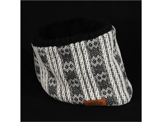要納期確認 GOODS グッズ ROBIN NECK WARMER /ウールジャカードBK&ブラックファー MMS-NW012
