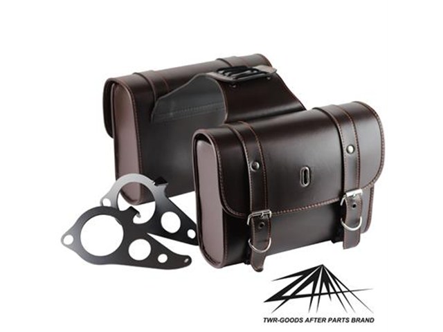 在庫有り GOODS グッズ W/P スリムサイドバッグキット BROWN - XSR125/155 ZM-0006 26,374円