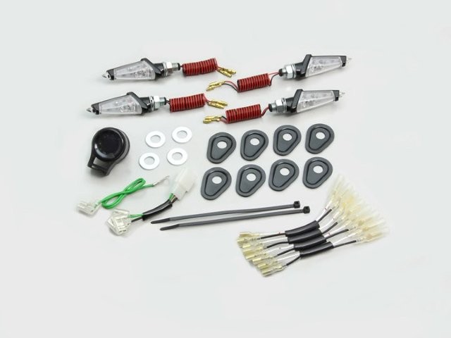 在庫有り HARRICANE ハリケーン LEDダガーウインカーKit MT-09 ブラック クリアレンズ HA5227BC