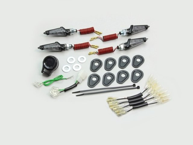 在庫有り HARRICANE ハリケーン LEDダガーウインカーKit MT-09 ブラック スモークレンズ HA5227BS