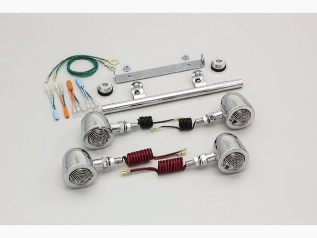 要納期確認 HURRICANE ハリケーン ブレットウインカーkit ステムマウント シャドウ400(07-08) NC34-4000001~ クリアレンズ HA5338C