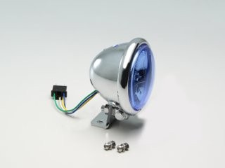要納期確認 HURRICANE ハリケーン 4.5マルチリフレクターヘッドライトkit グラストラッカー/ビッグボーイ バンバン200 ブルーレンズ HA5610BU