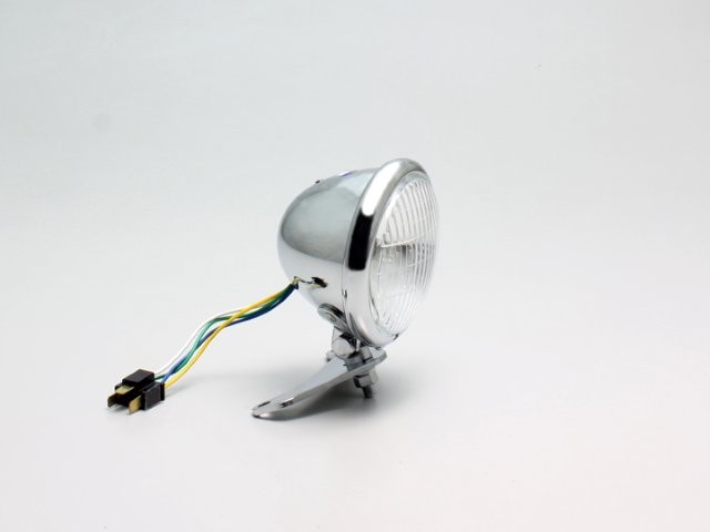 在庫有り HURRICANE ハリケーン 4.5ベーツタイプヘッドライトkit BOLT/R/ABS クロームメッキ HA5650
