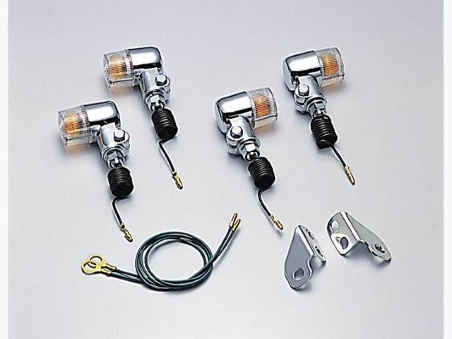 在庫有り HURRICANE ハリケーン ミニウインカーkit TW225E TW200E(98-) 丸ライト車 クリアレンズ HA5702C-02