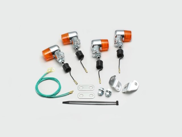 在庫有り HURRICANE ハリケーン ミニウインカーkit エイプ50(-07)/100(-08/8) オレンジレンズ HA5707-02|MOTO-OCC 店