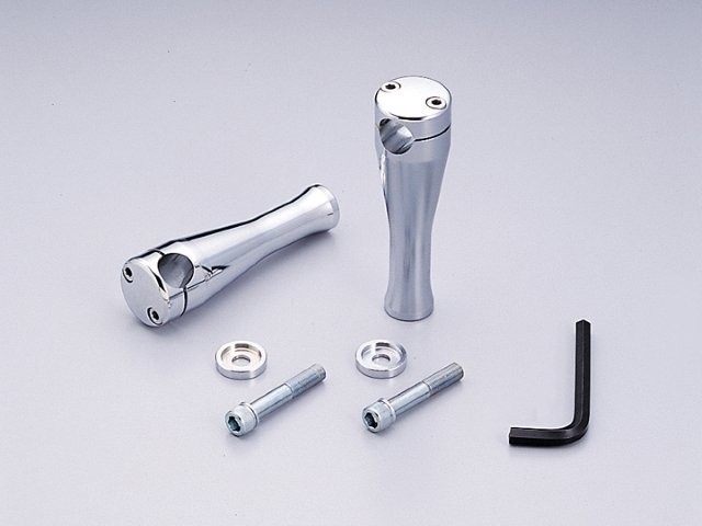 在庫有り HURRICANE ハリケーン ドラッグポスト ベーシック 6インチ 25.4mmハンドル用 クロームメッキ HB0426|MOTO-OCC 店