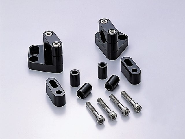 在庫有り HURRICANE ハリケーン カワサキホルダーKit ZZR系 ZX-10/11 GPZ-R GPX-R他 ブラックアルマイト HB0603B|MOTO-OCC 店