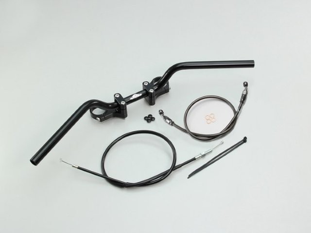 要納期確認 HURRICANE ハリケーン BMコンチ2型 バーハンドルkit YZF-R25 ABS無し車 ALLブラック HBK684BSB