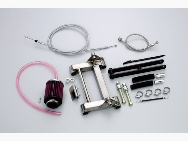 在庫有り HARRICANE ハリケーン ロングホイールベースkit スカイウェイブ250/S(CJ44A/46A) ｽﾃﾝﾚｽﾒｯｼｭｹｰﾌﾞﾙ HF1026M-01
