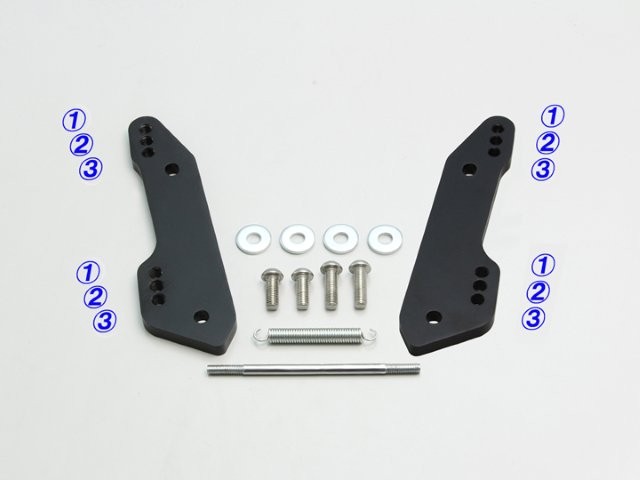 在庫有り HURRICANE ハリケーン ステップオフセットプレート GSX250R(DN11A) ブラック HF5307