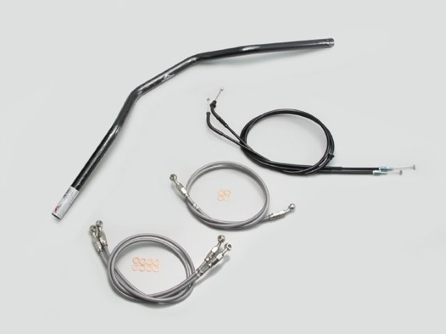 要納期確認 HURRICANE ハリケーン トラッカースペシャル ハンドルSET CB1300SB(05~09 ABS無し車) ブラック H002-033B