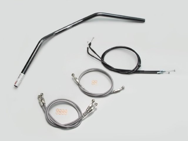 要納期確認 HURRICANE ハリケーン トラッカーLOW ハンドルSET CB1300SB(05~09 ABS無し車) ブラック H002-043B