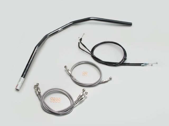 要納期確認 HURRICANE ハリケーン トラッカーHIGH ハンドルSET CB1300SF(03~09 ABS無し車) ブラック H003-044B