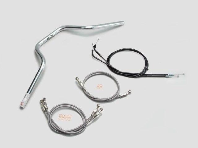 要納期確認 HURRICANE ハリケーン ヨーロピアン4型 ハンドルSET CB1300SF(03~09 ABS無し車) クロームメッキ H003-073C 24,187円