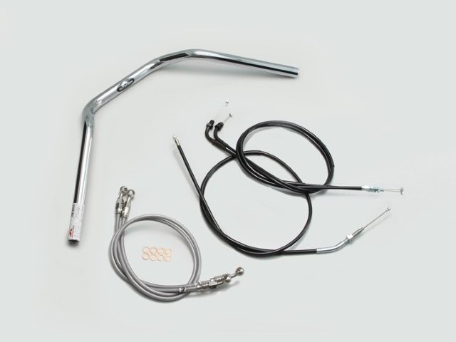 要納期確認 HARRICANE ハリケーン ナロー2型 ハンドルSET CB400SF VTEC Revo(08-13 ABS無し車) クロームメッキ H008-046C 19,407円