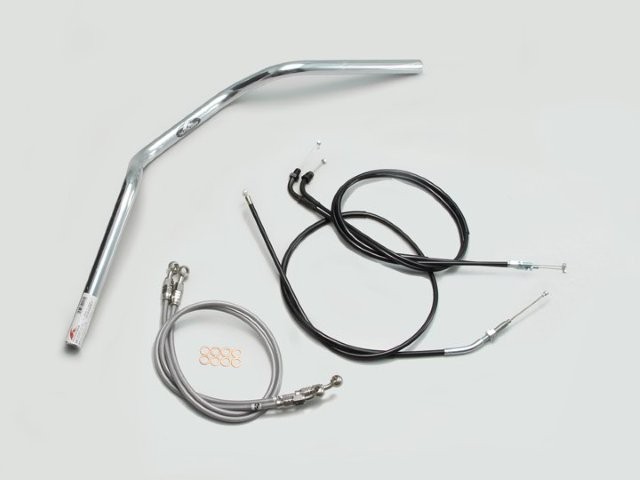 要納期確認 HARRICANE ハリケーン ヨーロピアン2型 ハンドルSET CB400SF VTEC Revo(08-13 ABS無し車) クロームメッキ H008-071C