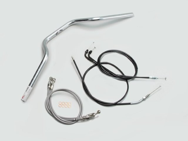 要納期確認 HARRICANE ハリケーン ヨーロピアン3型 ハンドルSET CB400SF VTEC Revo(08-13 ABS無し車) クロームメッキ H008-072C