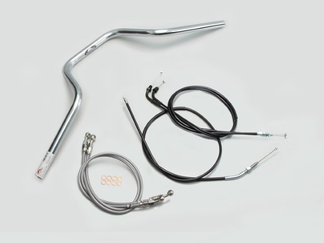 要納期確認 HARRICANE ハリケーン ヨーロピアン4型 ハンドルSET CB400SF VTEC Revo(08-13 ABS無し車) クロームメッキ H008-073C
