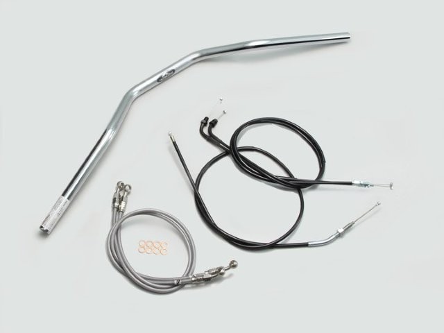 要納期確認 HARRICANE ハリケーン トラッカースペシャル ハンドルSET CB400SF VTEC/II/III(99~07) クロームメッキ H009-033C