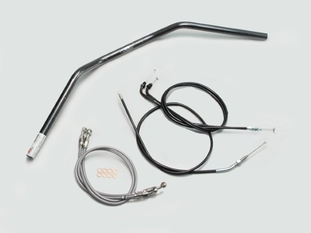 要納期確認 HARRICANE ハリケーン トラッカーLOW ハンドルSET CB400SF VTEC/II/III(99~07) ブラック H009-043B