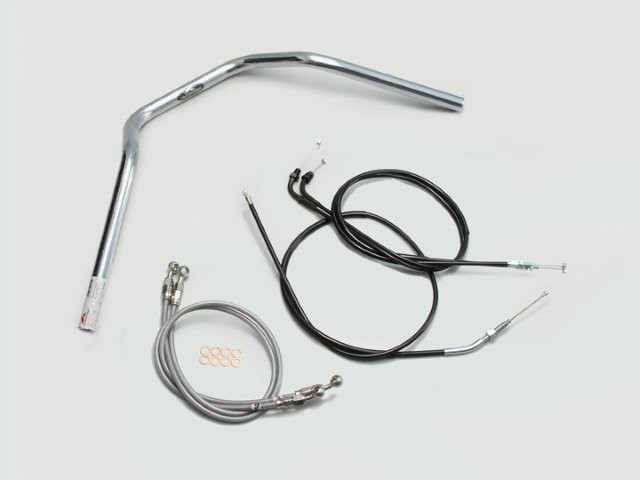 要納期確認 HARRICANE ハリケーン ナロー3型 ハンドルSET CB400SF VTEC/II/III(99~07) クロームメッキ H009-047C
