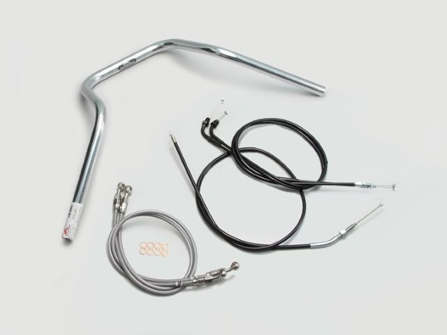 要納期確認 HARRICANE ハリケーン ナロー5型 ハンドルSET CB400SF VTEC/II/III(99~07) クロームメッキ H009-049C