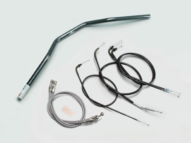 要納期確認 HURRICANE ハリケーン トラッカースペシャル ハンドルSET CB400SF(~98 NC31) ブラック H010-033B