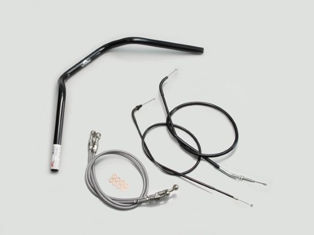要納期確認 HURRICANE ハリケーン ナロー2型 ハンドルSET CB400SF(~98 NC31) ブラック H010-046B