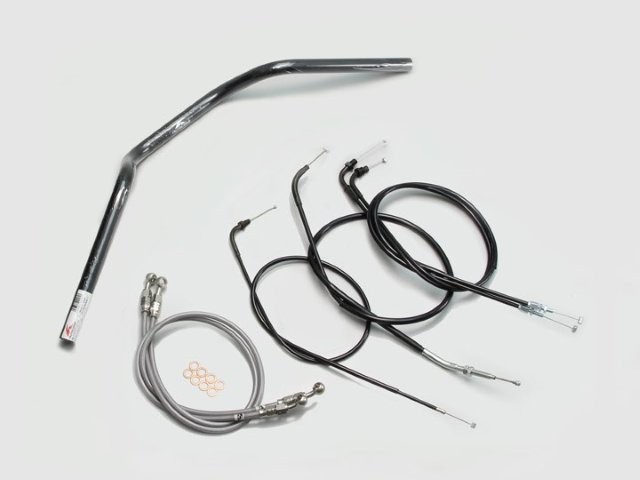 要納期確認 HARRICANE ハリケーン ヨーロピアン2型 ハンドルSET CB400SF(~98 NC31) ブラック H010-071B
