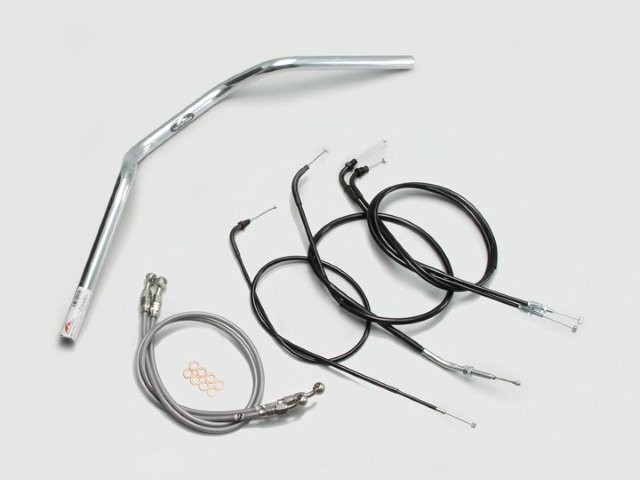要納期確認 HARRICANE ハリケーン ヨーロピアン2型 ハンドルSET CB400SF(~98 NC31) クロームメッキ H010-071C