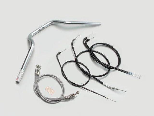 要納期確認 HARRICANE ハリケーン クォーター3型 ハンドルSET CB400SF(~98 NC31) クロームメッキ H010-903C