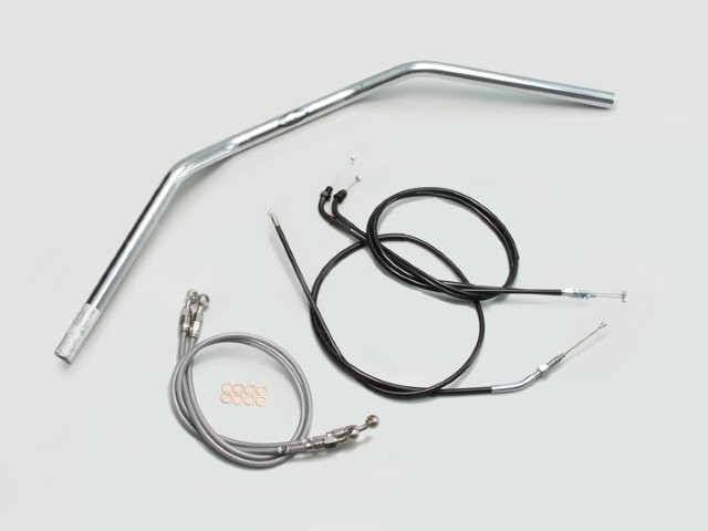 要納期確認 HARRICANE ハリケーン トラッカーLOW ハンドルSET CB400SB(05~07 NC39) クロームメッキ H011-043C