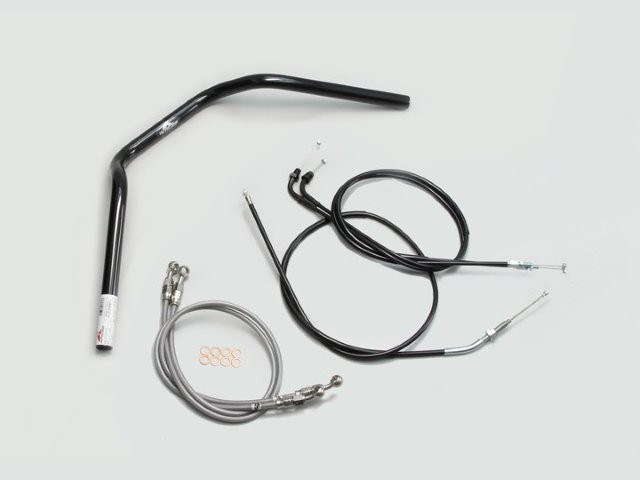 要納期確認 HARRICANE ハリケーン ナロー2型 ハンドルSET CB400SB(05~07 NC39) ブラック H011-046B