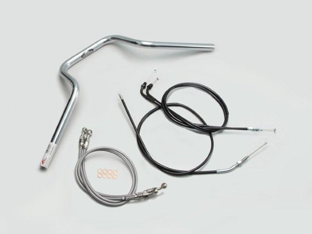要納期確認 HARRICANE ハリケーン クォーター4型 ハンドルSET CB400SB(05~07 NC39) クロームメッキ H011-904C 18,428円