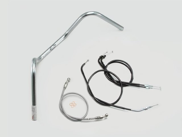 要納期確認 HURRICANE ハリケーン 200アップ1型 ハンドルSET VTR250(09-17 FI車) クロームメッキ H013-010C