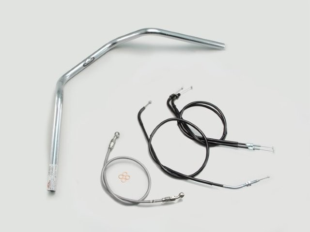 要納期確認 HURRICANE ハリケーン 150アップ2型 ハンドルSET VTR250(09-17 FI車) クロームメッキ H013-012C