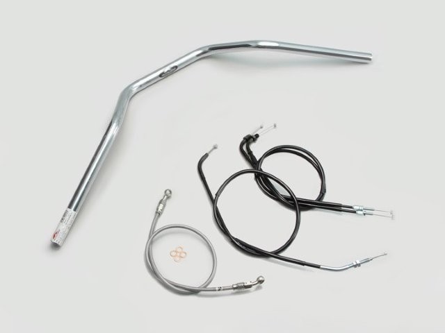 要納期確認 HURRICANE ハリケーン ZII-TYPE ハンドルSET VTR250(09-17 FI車) クロームメッキ H013-078C