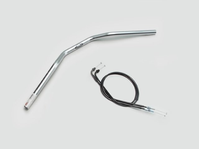 要納期確認 HURRICANE ハリケーン スーパーバイクLOW ハンドルSET ホーネット250 クロームメッキ H015-042C
