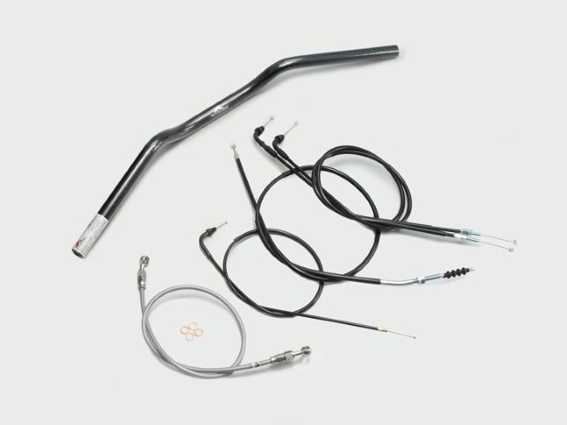 要納期確認 HURRICANE ハリケーン BMコンチ1型 ハンドルSET GB250クラブマン(90-94) ブラック H028-004B