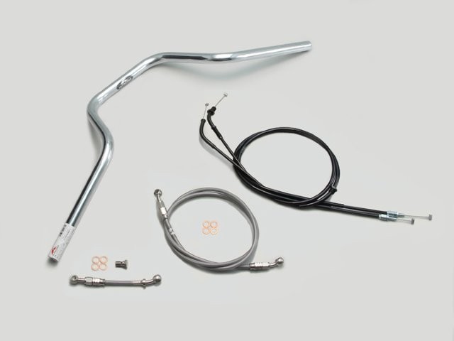 要納期確認 HARRICANE ハリケーン ヨーロピアン4型 ハンドルSET CB1300SF(10-13 ABS車) クロームメッキ H029-073C