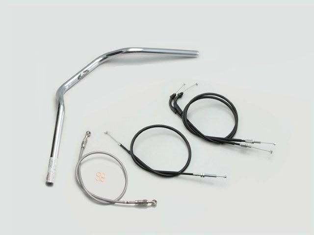 要納期確認 HURRICANE ハリケーン POLICE 2型 ハンドルSET CB250R(MC52) ABS無し車 クロームメッキ H032-070C 13,389円