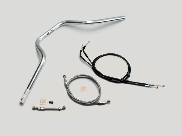 要納期確認 HARRICANE ハリケーン ヨーロピアン4型 ハンドルSET CB1300SB(14~20 ABS車) クロームメッキ H035-073C