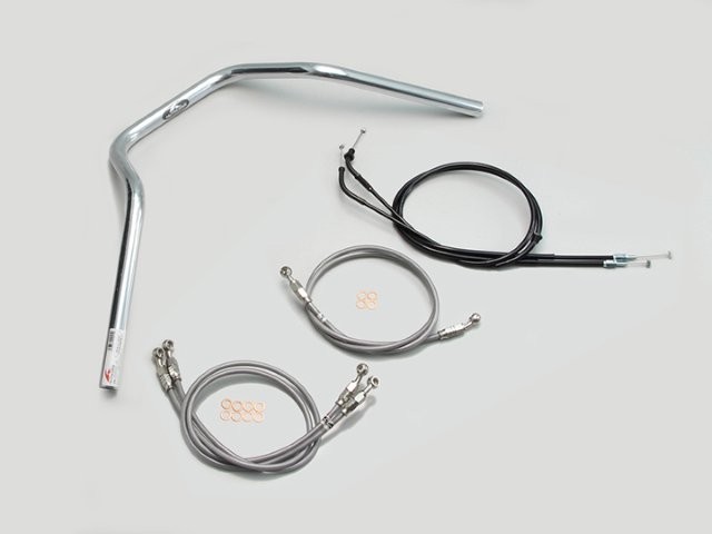 要納期確認 HURRICANE ハリケーン ナロー4型 ハンドルSET CB1300SB(10~13 ABS無し車) クロームメッキ H038-048C