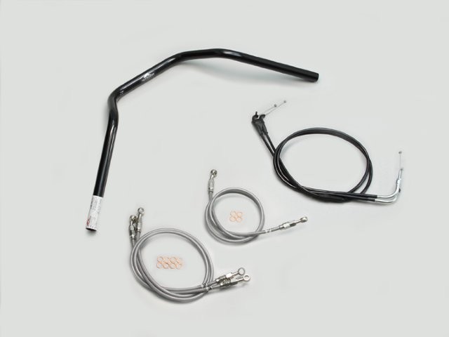 要納期確認 HURRICANE ハリケーン ナロー3型 ハンドルSET XJR1300(07- RP17J) ブラック H301-047B