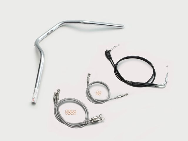 要納期確認 HURRICANE ハリケーン POLICE 4型 ハンドルSET XJR1300(07- RP17J) クロームメッキ H301-068C