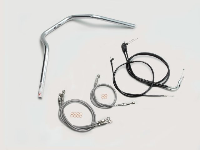 要納期確認 HURRICANE ハリケーン ナロー4型 ハンドルSET XJR1300(00~06 RP03J) クロームメッキ H302-048C