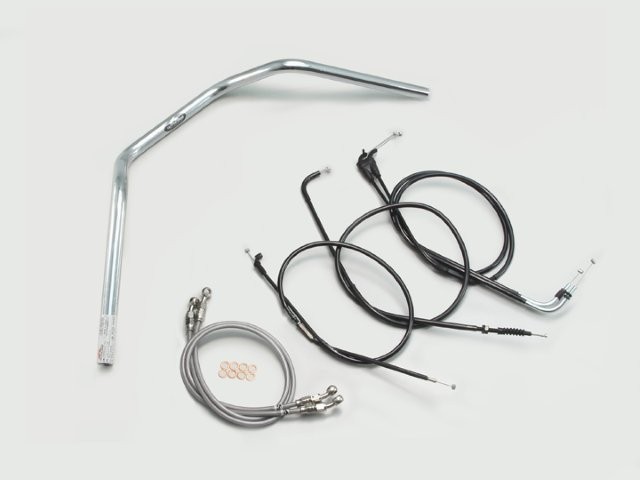 要納期確認 HURRICANE ハリケーン 150アップ2型 ハンドルSET XJR400R(01~07 RH02J) クロームメッキ H303-012C