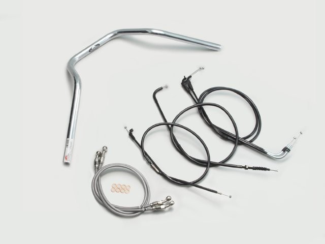 要納期確認 HURRICANE ハリケーン ナロー4型 ハンドルSET XJR400R(01~07 RH02J) クロームメッキ H303-048C