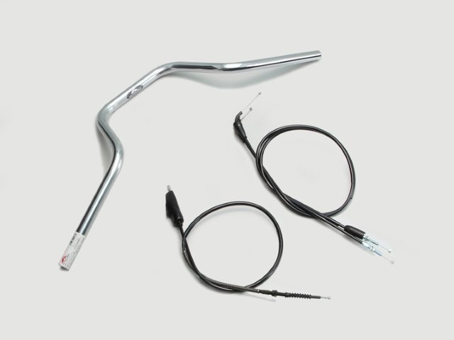 要納期確認 HURRICANE ハリケーン ヨーロピアン4型 ハンドルSET TW200/E(~99) クロームメッキ H307-073C